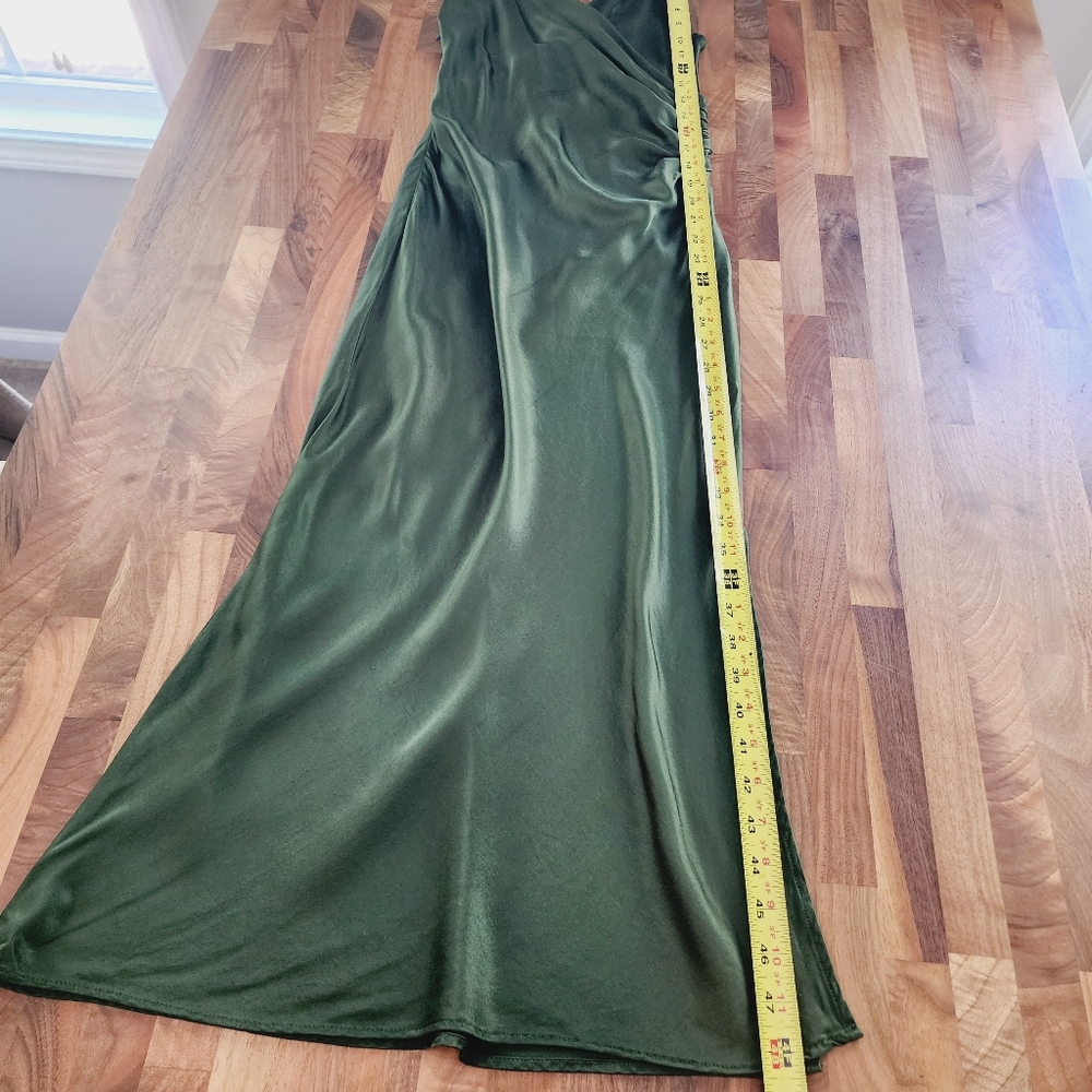 Zara Dark Green Midi Dress - Picture 12 of 14